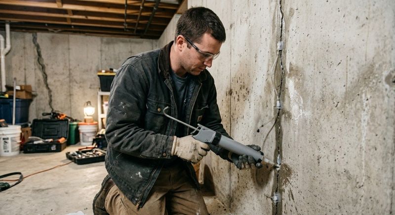 Basement Crack Repair in Winston Salem, NC