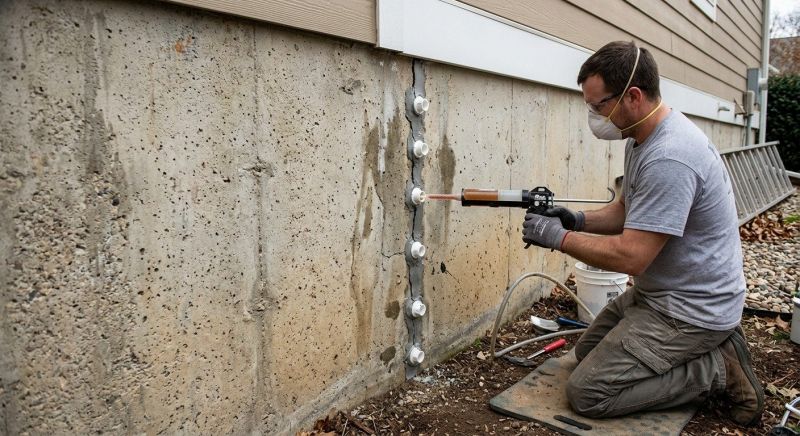 Basement Crack Repair in Winston Salem, NC