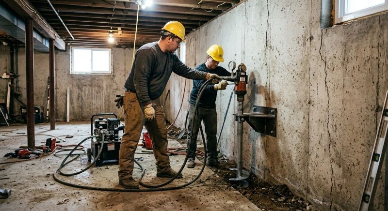 Basement Stabilization in Winston Salem, NC