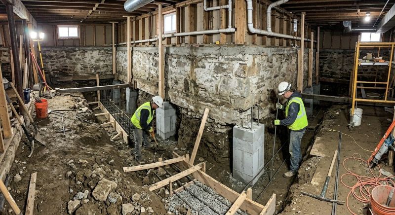 Basement Underpinning in Winston Salem, NC