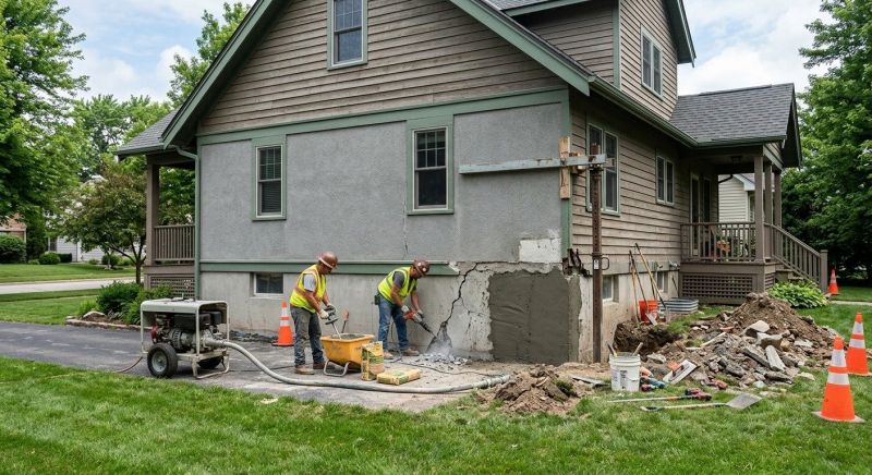 Building Foundation Repair in Davie County, NC