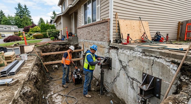 Building Foundation Repair in Pinnacle, NC