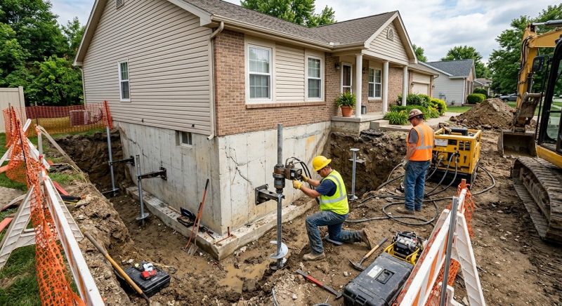 Building Foundation Repair in Pinnacle, NC