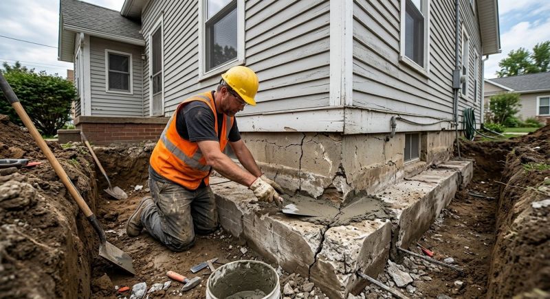 Concrete Foundation Repair in Madison, NC