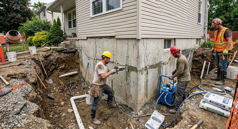 Cracked Foundation Repair in Forsyth County, NC
