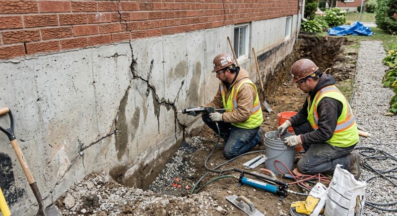 Cracked Foundation Repair in Kernersville, NC