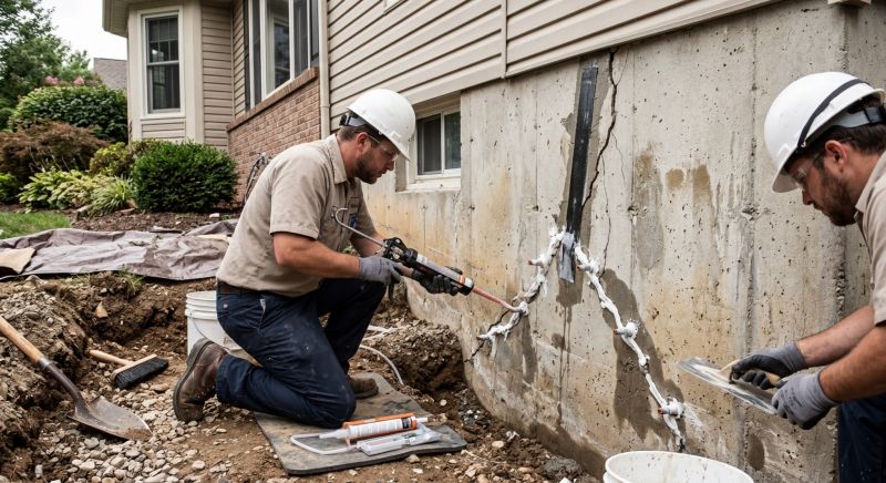 Cracked Foundation Repair in Lexington, NC