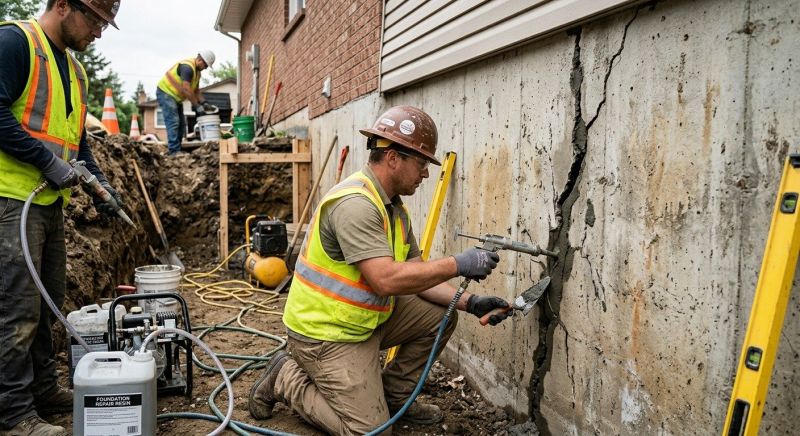 Cracked Foundation Repair in Pinnacle, NC