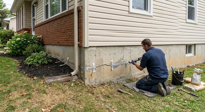 Cracked Foundation Repair in Stokesdale, NC