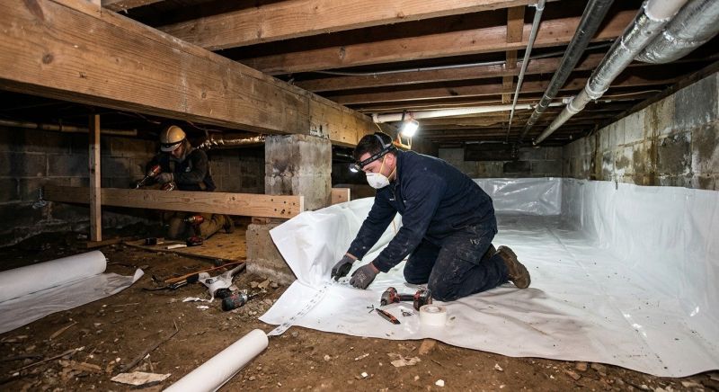 Crawl Space Leveling in Winston Salem, NC