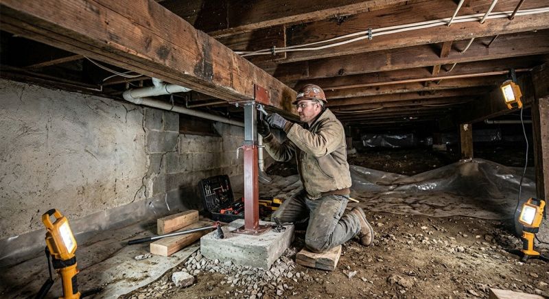 Crawl Space Leveling in Winston Salem, NC