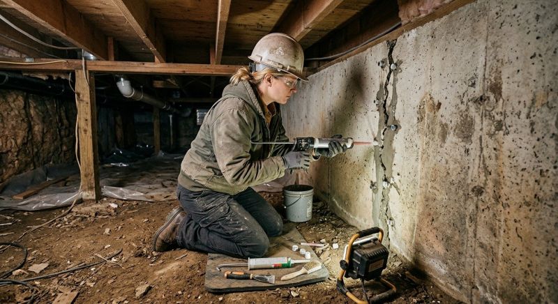 Crawlspace Foundation Repair in Rural Hall, NC