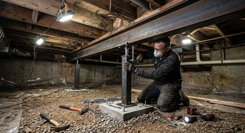Crawlspace Structural Repair in Winston Salem, NC