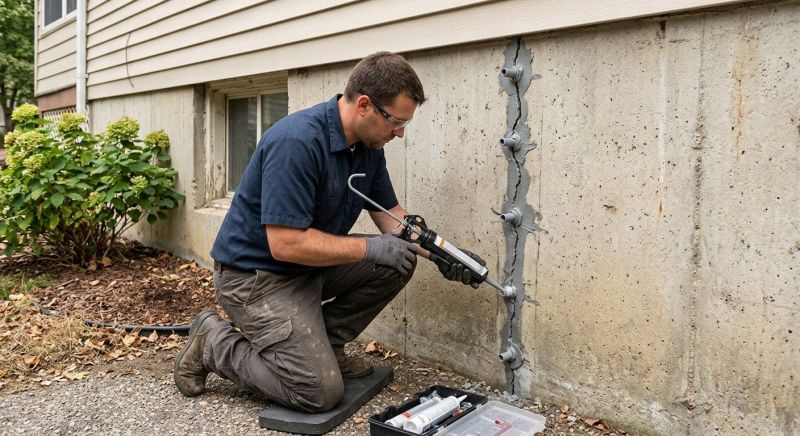 Foundation Crack Sealing in Winston Salem, NC
