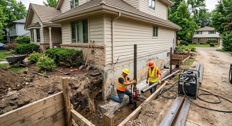 Foundation Settlement Repair in Winston Salem, NC