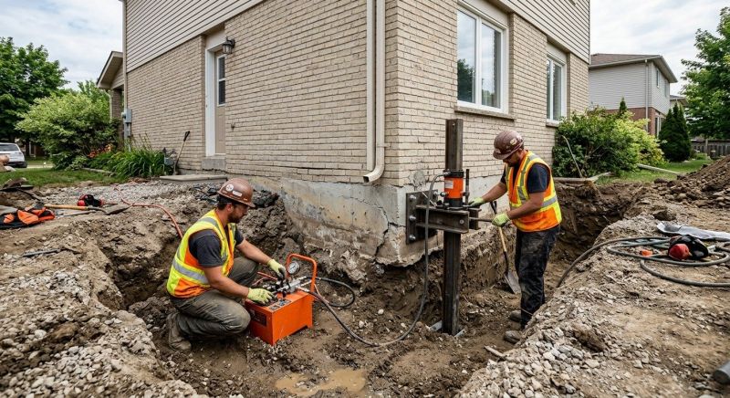 Sinking Foundation Lifting in Winston Salem, NC