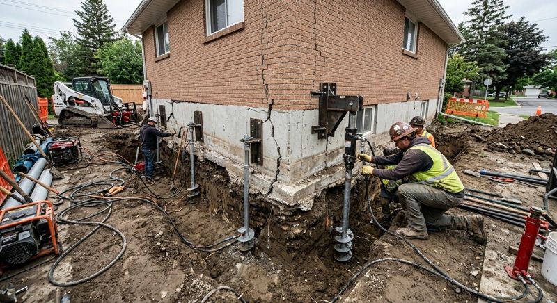 Sinking Foundation Repair in Clemmons, NC