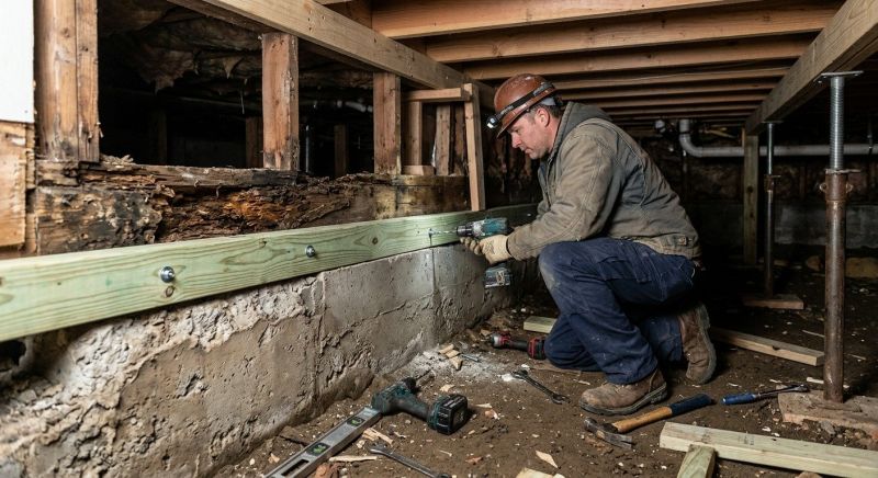 Sinking Foundation Repair in Kernersville, NC