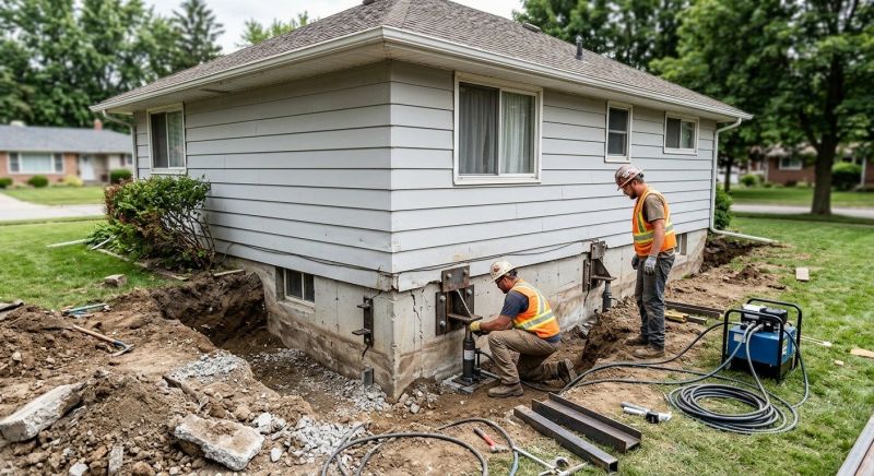 Sinking Foundation Repair in Oak Ridge, NC