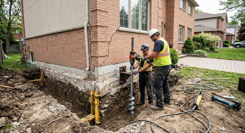 Sinking Foundation Repair in Walnut Cove, NC